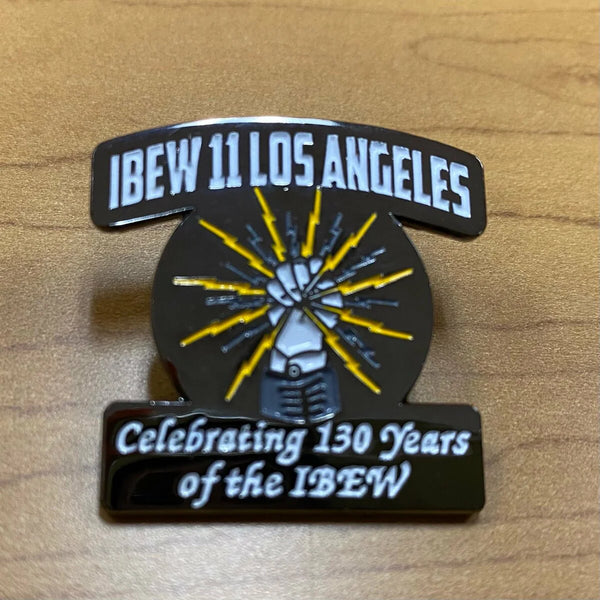 IBEW 130th Anniversary Lapel Pin - Yellow