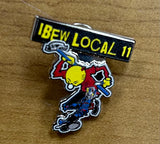 IBEW 11 Skanker Logo Lapel Pin