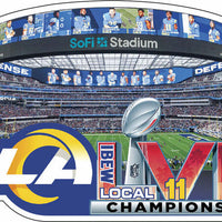 LA Rams Champions Sticker