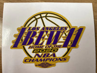 2020 Lakers NBA Champions Sticker
