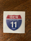 IBEW 11 Interstate Sticker